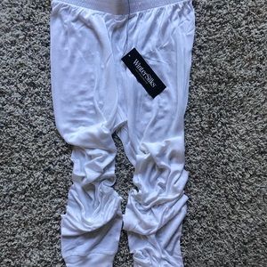 NTW Winter Silk Joggers White M